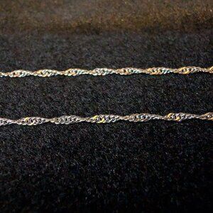 18" silver plated necklace!